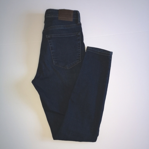 Lucky Brand | High-Rise Bridgette Dark Blue Skinny Jeans 4/27 - Picture 2 of 10